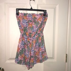 Floral “Tube Top” Romper